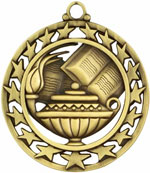 Book & Lamp Medal Book & Lamp Medal